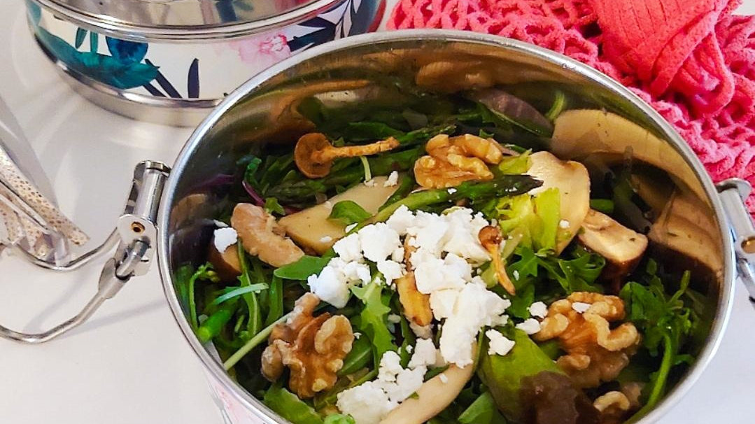 Herfstsalade met Paddenstoelen by @my_fit_mommy_journey