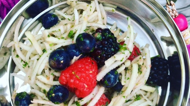 Salade van Meiraap en Bosvruchten