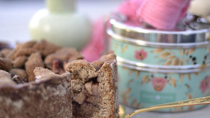 Appeltaart met Bosvruchtenjam