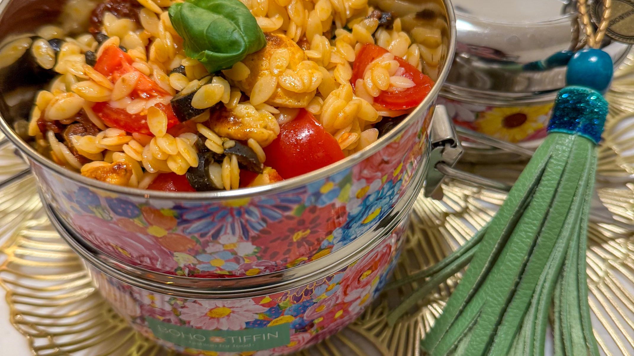 Italiaanse orzo salade voor in je Boho-Tiffin
