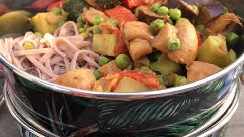 Noodles with veggies