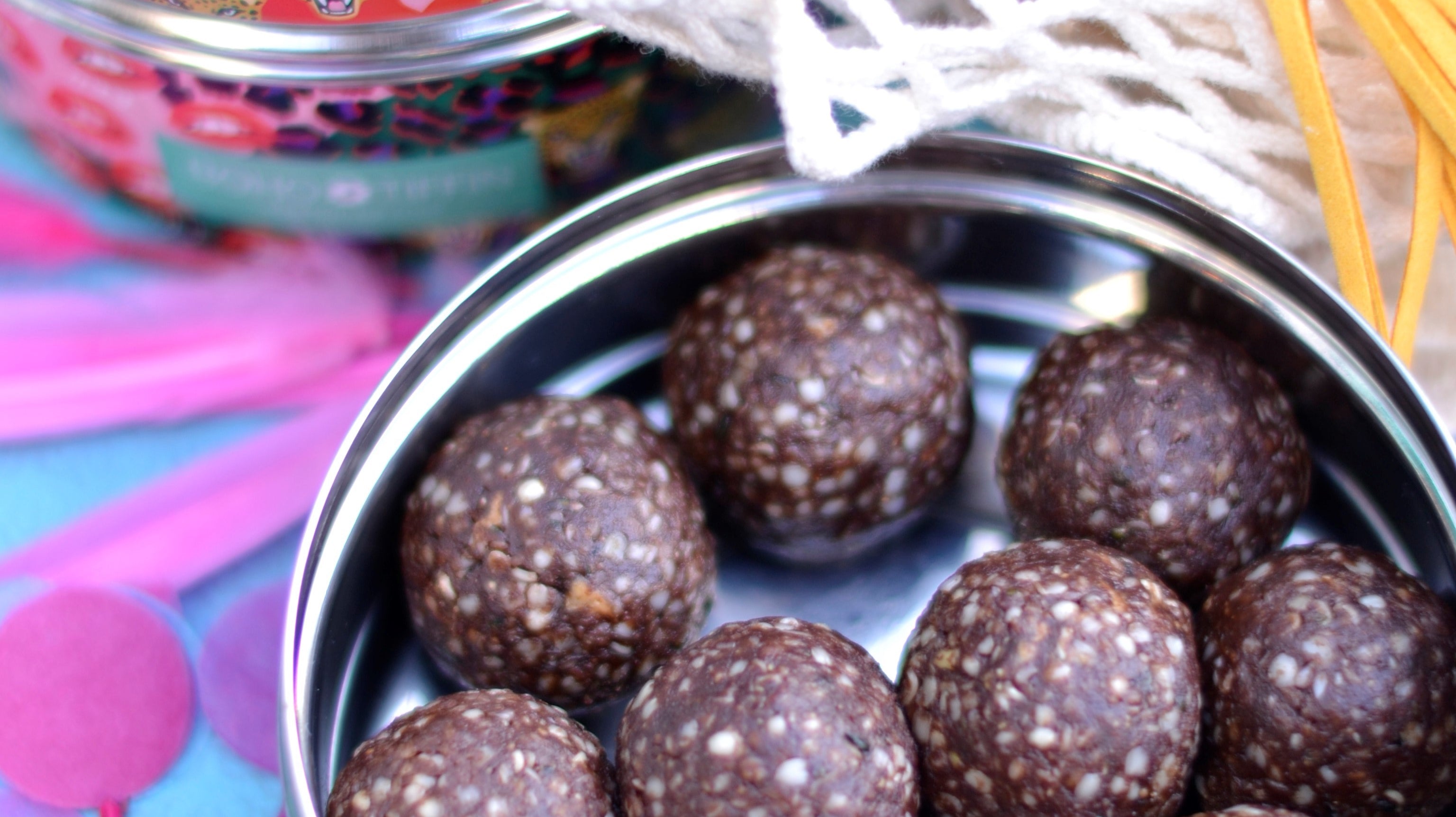 Peanut butter- chocolate balls no bake