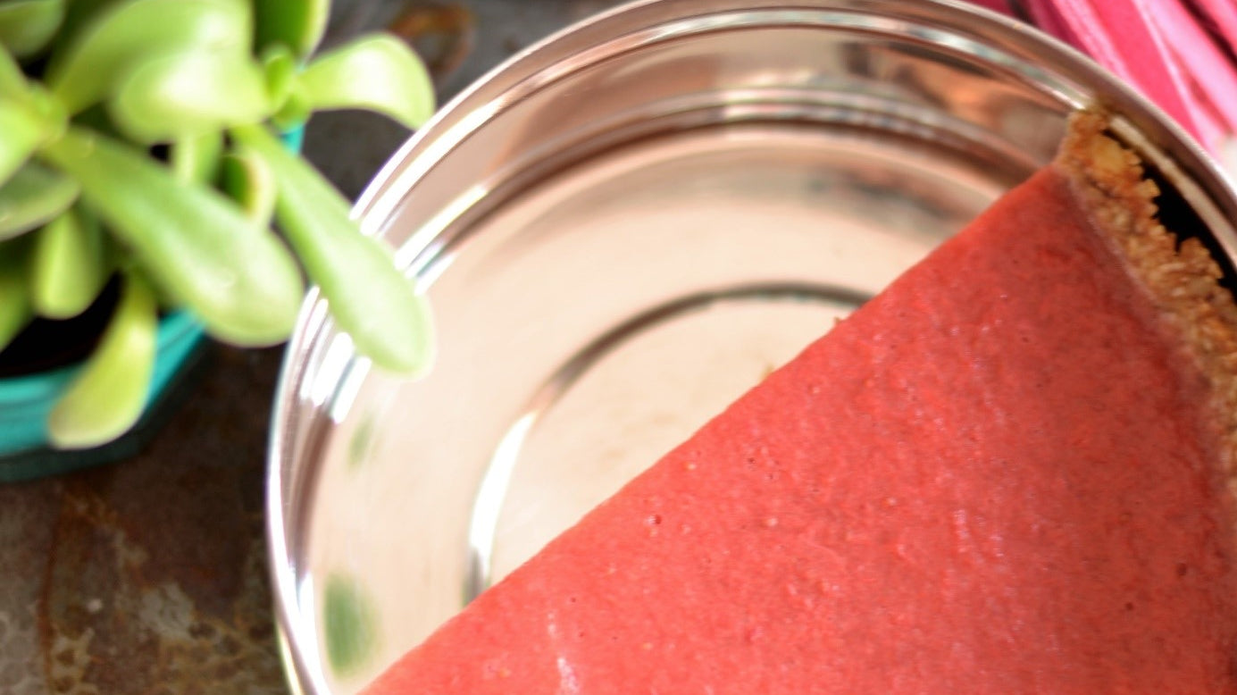 Rabarber- Aardbeien Taart