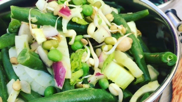 Sperziebonen Salade met Venkel en Sprouts