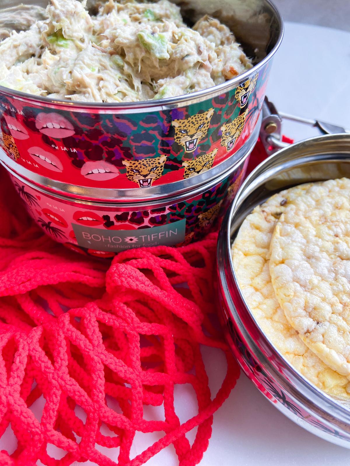 Healthy Tonijn- & Avocadospread met Maiswafels