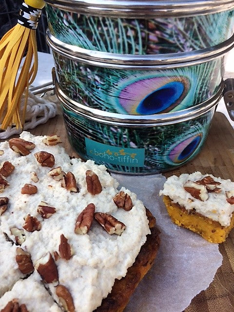 Pompoencake met Cashewfrosting