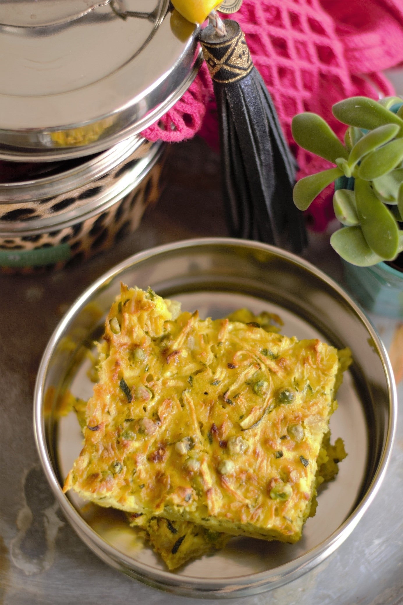 Courgette- Erwten Frittata